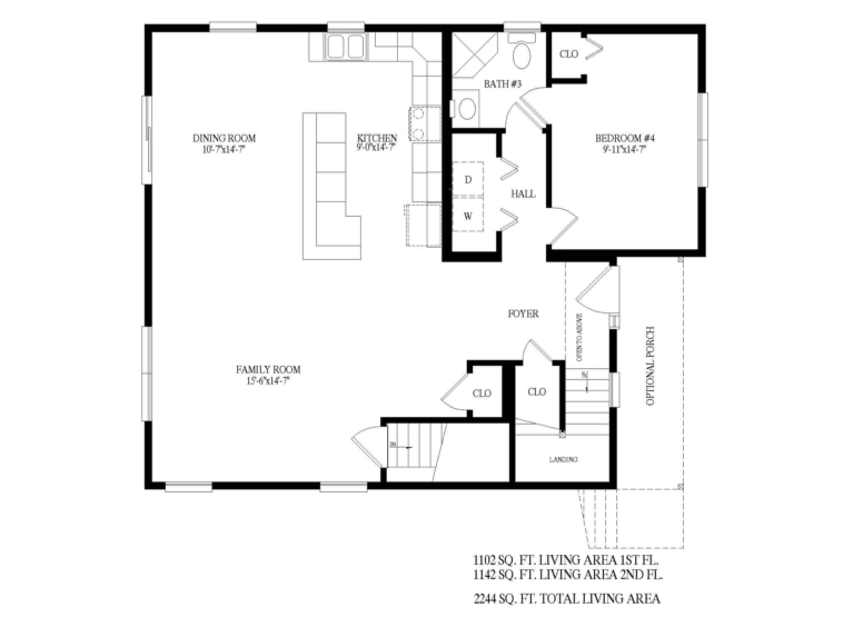 the ocean side 1st floor plan